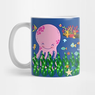 Smiley Octopus Mug